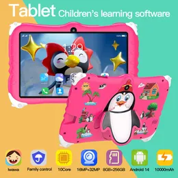 Penguin Children'ın 7 inç Android Öğrenme ve Erken Eğitim Tablet Standı HD Bluetooth