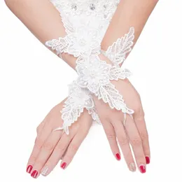 وصول جديد قفازات زفاف قصيرة Gants de Femmes Guantes de Mujer Wedding Accoire Mariage Gloves J45e#