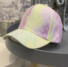 Lettera Stampa lettera Cap Street Hiphop Fashion Rainbow Gradient Ramp Hat 2 Color Cappello Cappello Cappello Designer Hat9451047