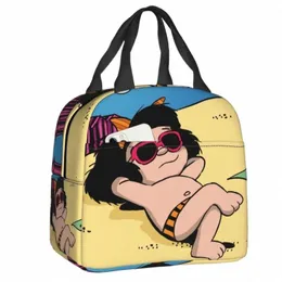 Happy Mafalda Isolated Lunch Bag For School Office Carto Anime Waterproof Cooler Thermal Bento Box Women Kids 66S4#