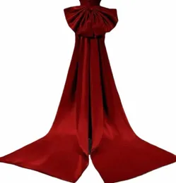 Seperate Satin Bow Party Dr Knots borttagbara prom Dres Satin Knots med Ribb DIY D7PC#