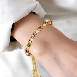 Bracelets de link Moda Minchada Breads Bracelet 3 Cor de cor Ajustável Minça para Friends Jewelry Gift