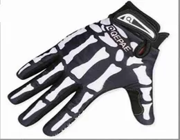 Mens Designer Biker Racing Gloves Summer Winter Five Fingers Gloves Finger Protected Skull Printed Breathable Gloves271D T220815854108178