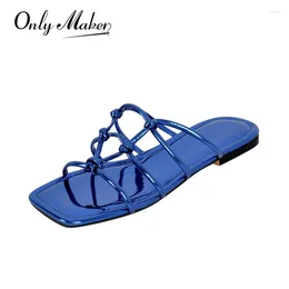 Casual Shoes Onlymaker Women's Flat Summer Sandals Soft Female Plus Size Fashion Dress