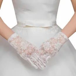 Свадебная невеста кружевные перчатки цветочные перчатки
