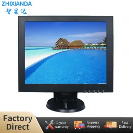 System Zhixianda Cheap 12 Inch Desktop Display 1024*768 4:3 Screen Ratio Home Security Lcd CCTV Computer Resistive Touch Monitor