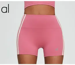 AL-125 Donne Shoga Yoga Shoga Sport Sport Sports Shorts Hot Shorts Lide Contrast Shorti sportivi traspiranti.