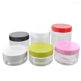 Bottiglie di stoccaggio 20 pezzi Vero Cream Jar 68 Dia Contenitore Clear Contenitore Punzione di plastica Cosmetica Riutilizzabile