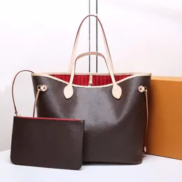10a Hot Sell Sell Shopping Bag Designer Mulher Tote Bag Coffee Padrão de Luxo Bolsas de Luxúria NUNCA COMPRANÇA MULHERM MULHER