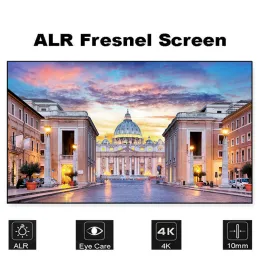 En iyi kalite 120 inç Fscreen Fresnel 3.0 Optik Projeksiyon Ekranı 4K 8K HD Ultra Kısa Ateşli Lazer Projektör için Sabit Çerçeve