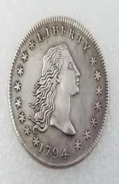 1794 Copia di monete da dollaro a busto drappeggiato0123456789109856032