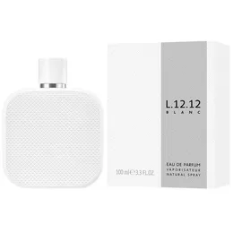 高級ブランド2024クロコダイル淡水男子オード・トイレットL.12.12 Blanc Eau Fraiche 100ml Wood Scent Blanc -Pure Rose Blanc Fraiche Long Fasting