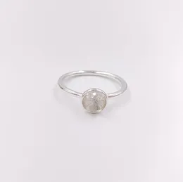 April Droplet Rock Crystal Band Rings Autentic 925 Sterling Silver Rings Se encaixa em jóias de estilo europeu Andy Jewel 191012rc3721990