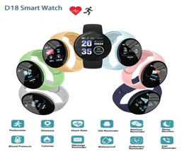D18 Smart Watch Men Blood Pressure Blood Imaproof Smartwatch Women Fitness Fitness Tracker Watch Sport per Android IOS2897269