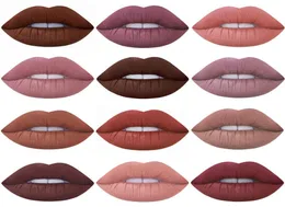 NEU MISS ROSE 12PCSLOT Lippenstift Matte Langlebig Pigment Nackt Lippen Make -up Flüssigkeit mattrotes Lippenstift 4477221