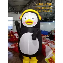 Mascot Costumes Hot Sale Advertisement Air Mold Iatable Penguin Special Shape Customization