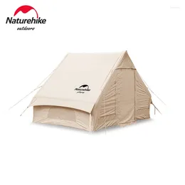 Tents And Shelters Naturehike Air 6.3 Retro Cotton Camping Inflatable Tent Outdoor Large Space Family Party Picnic BBQ Windproof House