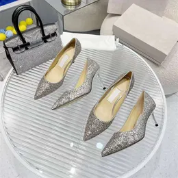 2024 Summer New Greet Fashion Pointed Thin Heels Single High End Guangzhou Women 's Shoes