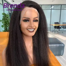 13X4 HD Lace Frontal Wigs On Sale Clearance Human Hair Kinky Straight Lace Front Wigs For Women Human Hair Glueless Yaki Wigs 240409