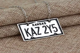 Supernatural Jewelry Kansas KAZ 2Y5 License Plate Number Pendant Necklace For Women And Men ps05344373246