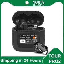Tour Pro 2 ANC Bluetooth Earphone BT 5.3 IPX5 الشحن اللاسلكي الشحن النشط إلغاء سماعات الأذن - عمر بطارية 40 ساعة