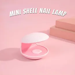 Desktop Nail Dryer LED Shell Shaped Adjustable Manicure Lamp Professional Travel Polish Gel Fingernail Light White
