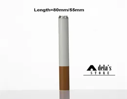 Digger Wo Sparkle 80mm 55mm 담배 모양 파이프 필터 색상 담배 허브 클리너 1 타자 박쥐 흡연 파이프 휴대용 DHL6535007