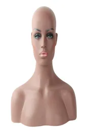 Совершенно новый четыре разных коже и макияж Женский реалистичный стекловолокно афроамериканский манекен головы для кружевных париков Display5090096