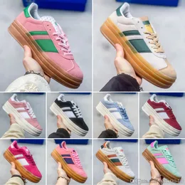 Ga Bold Women Designer Shoes Wales Bonner Rugby Cream Collegiate Green Green and Rich Indoor Silver Silver Black Pink Glow Platform Sneakers Mens Size 36-45