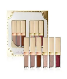 6pcs elegância brilho brilho líquido líquido shadow conjunto de brilho 6 cores Kit de sombras líquidas magníficas fácil de desgastar2267314