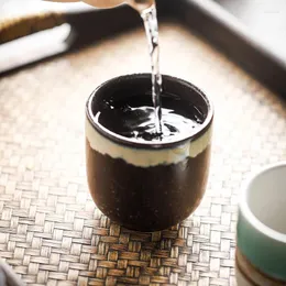 Tassen Untertassen 200 ml niedliche kreative japanische Rohöl töpferische Milch Tasse Flamme Kiln Keramik Tassen Kaffee Nachmittag Tee Tazas Originales
