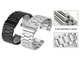 Universal Full Solid Stali Stal Strap Para Watch Band odpowiednia dla mężczyzn i kobiet klamry pstryka wysokiej jakości 5493576