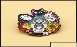 Pins broszki pinsbrooche biżuteria śliczna kolekcja postaci Enamel pin bez twarzy mężczyzna mój sąsiad Totoro mix blach dziecięca broszka lo7968571