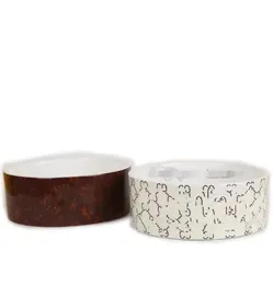 Hundeschalen Feeder Keramic Stoneware Designer Haustierschalen für Katzen und kleine Hunde Klassisches Buchstaben Muster Heavy Duty Non Slip Ceramics8515374