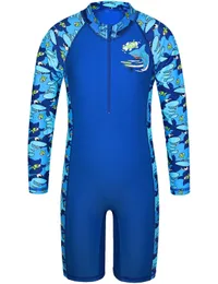 Costume da bagno per bambini a maniche lunghe Baohulu con pantaloni da bagno per bambini Upf50 Sun protettivo Guardia da surf di surfing Summer Bareding 240416