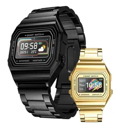 Smart Watch i6 Gold Alwaydisplay Digital Digital 096 pollici Schermo IP67 Waterproof Sport Fitness Tracker Meteo in tempo reale per Android iOS7976159