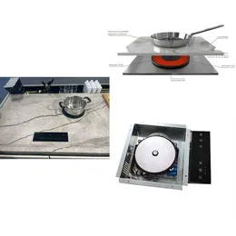 Cookers de indução de cozinha em casa 2000W Burner único Electric Invisa Induction Cooker