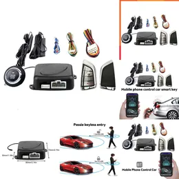 2024 Universal Car Alarm Keyless Entry System Smart APP Start Stop System For Cars Auto Ignition Button With Remote Starter Start Kit