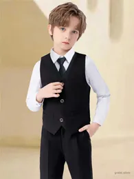 Ternos gentleman roupas trajes de aniversário para meninos filhos da primavera Boutique Rouping Set