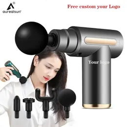 Massage Gun Electric Massager Portable Percussion Muscle Relax Pain Relief Body Neck Back Vibration Massaged Free Custom 240416