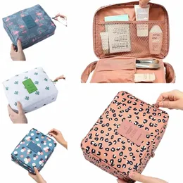 Make Up Bag Girl Multifuncti Travel Cosmetic Bag High Capacity toalettartiklar Portable Organizer Storage Bag Female Handbag Cases X9NN#