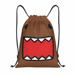 Domo Kun DrawString Ryggsäck Sports Gym Sackpack -strängväskor för övning K4A0#