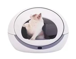 Cat Grooming Automatic Self Cleaning Cats Sandbox Smart Litter Box Closed Tray Toilet Rotary Training Detachable Bedpan Pets Acces5226740