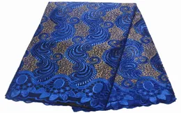 Teal Lace Fabric 2019 عالي الجودة النسيج النيجيري للنساء اللباس تول أفريقي مع الأحجار 5 سنوات لكل قطعة 6261232