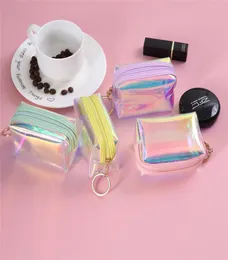 Vogvigo Women Transparent Cosmetic Bag Coin Coin Borse PVC Coin Bag Ladies Worme Pulsimes Mini Small Money Clear MakeUp8862118