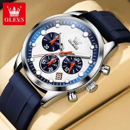 2024 Новый Oulishi Brand Watch Оптовые три глаза шесть игл кварцевые часы, протесты, Горячие, продавать мужские часы мужские часы