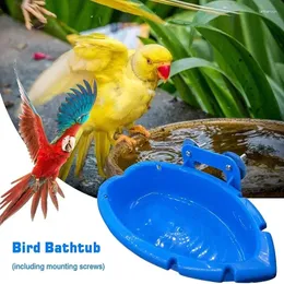 Diğer Kuş Malzemeleri C101230A01bird Banyolar Küvet Kase Havzası Papaz Kafesi Asma Banyo Kutusu Kuş Banyosu Odası Besleyici