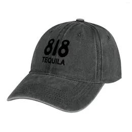 Berets 818 Merch Tequila Logo Cowboy Hat Christmas Black Foam Party Party Men's Baseball Women’s