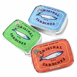 Konserve Sardines Stil Makyaj Çantası Sevimli Seyahat Kozmetik Çanta Banyosu W Çanta Yaratıcı Fi Çantalar Makyaj Kılıfı Güzellik 742W#