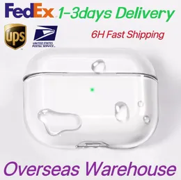 USA Stock für Apple Airpods Pro 2 2. Generation AirPod 3 Pros Kopfhörerzubehör Solid TPU Silikon Schutzhahnabdeckung Wireless Ladedoßdocktasche